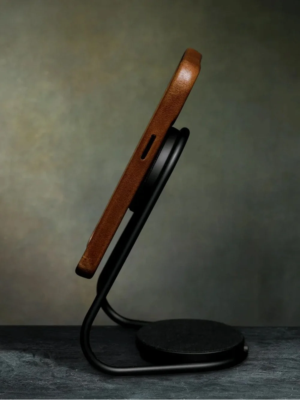 Premium Brown Leather Phone Case by , Sleek Protection